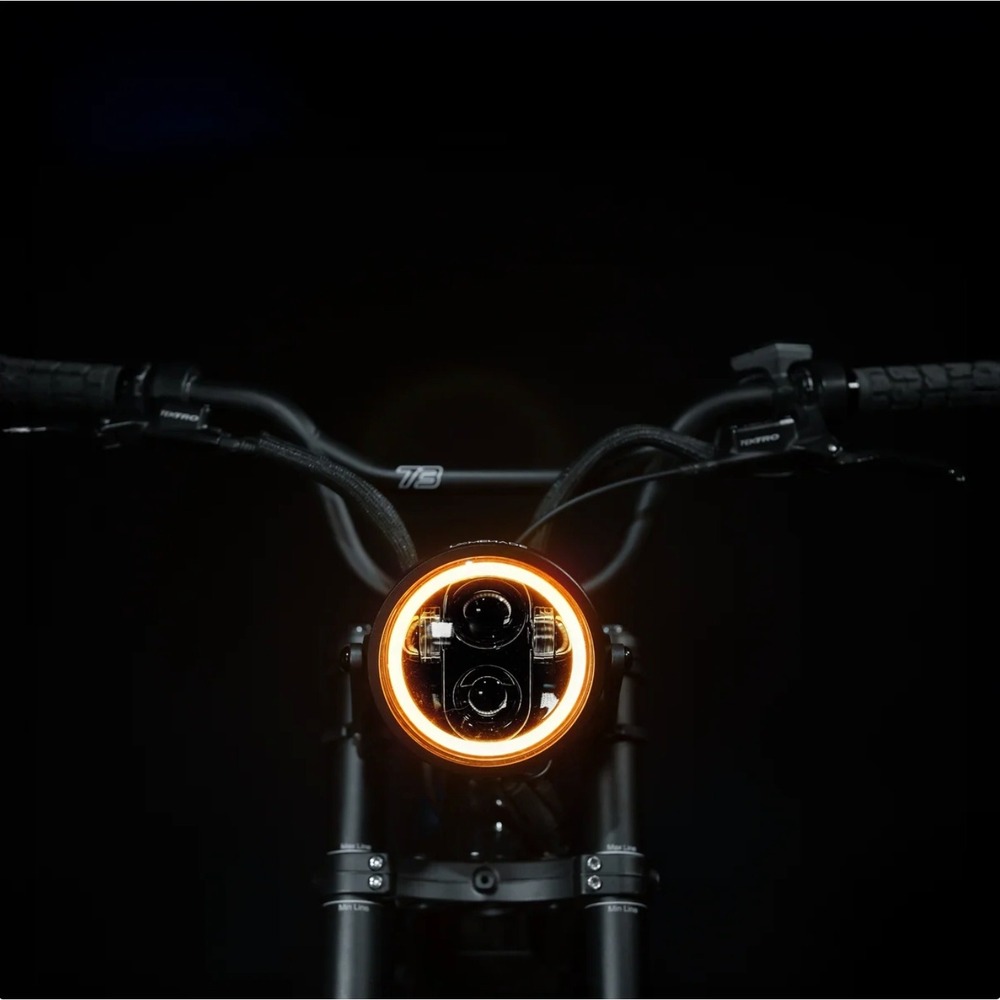 Loomenade Amber Halo Headlight Super73 RX/R Brooklyn + Battery, No Mount